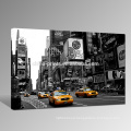 Canvas Print of Yellow Taxi/New York Street Photo Printing/Home Decor Canvas Artwork